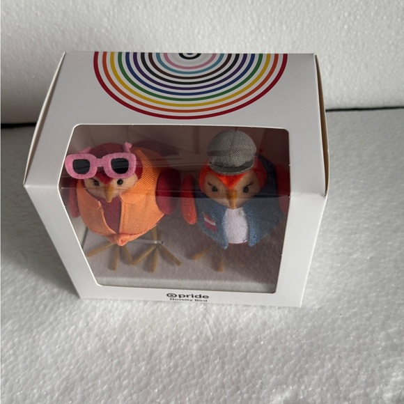 Pride 2pk Featherly Friend™ Collectible Mini Bird Figurines Gal and Pal - Picture 4 of 7